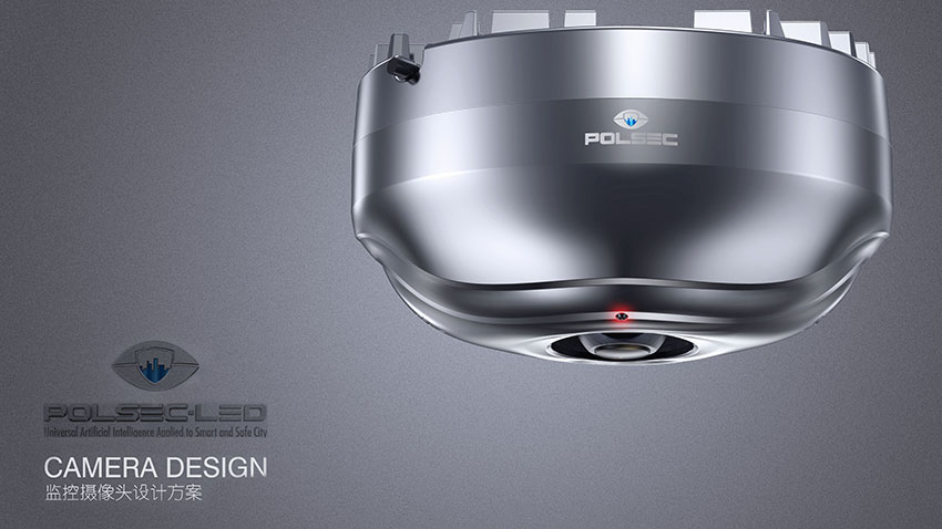 藍牙智能監控攝像頭外觀設計結構設計案例圖分析