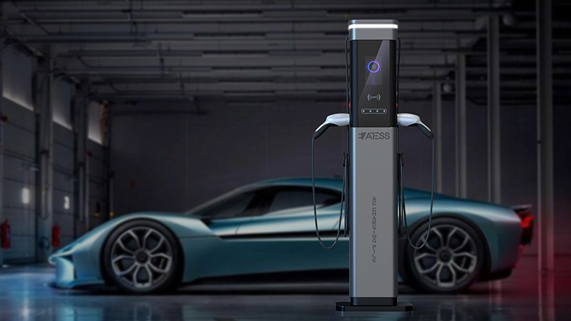 智能終端之落地式交流充電樁設計案例圖片賞析1