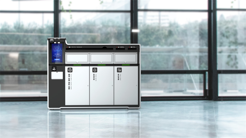 智能垃圾桶產品外觀設計，垃圾桶工業設計案例