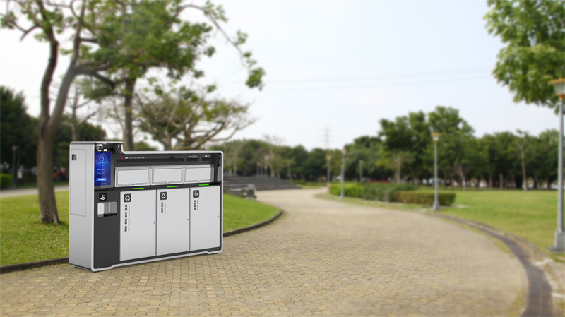 智能垃圾桶產品外觀設計，垃圾桶工業設計案例